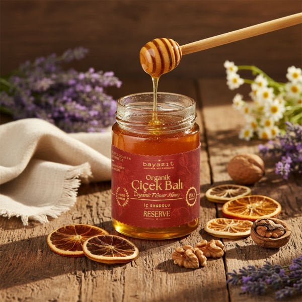 Organik Çiçek Balı  İç Anadolu 450 gr
