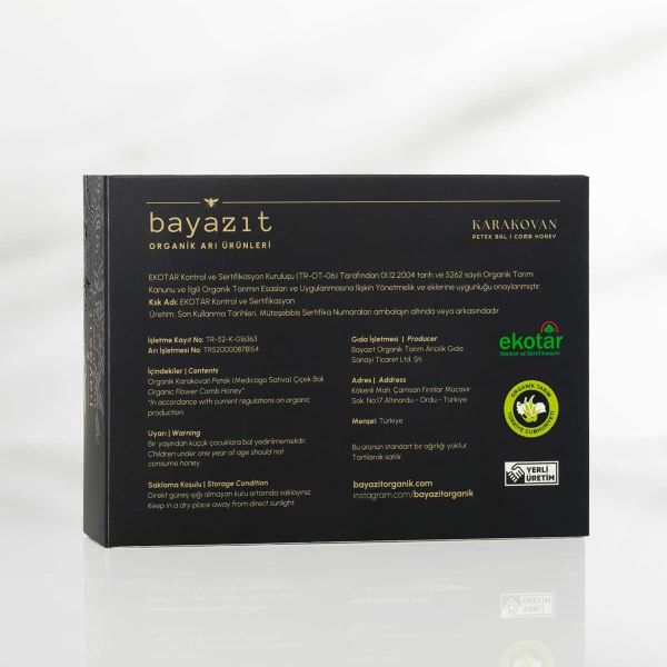 Organik Karakovan Petek Bal 400 Gr 3'lü Set