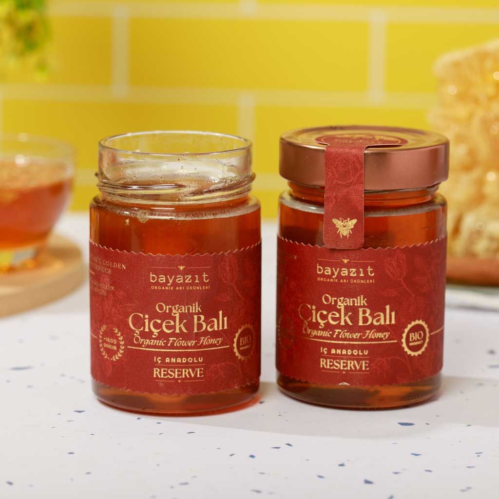 Organik Çiçek Balı İç Anadolu 450 gr 2'li Set