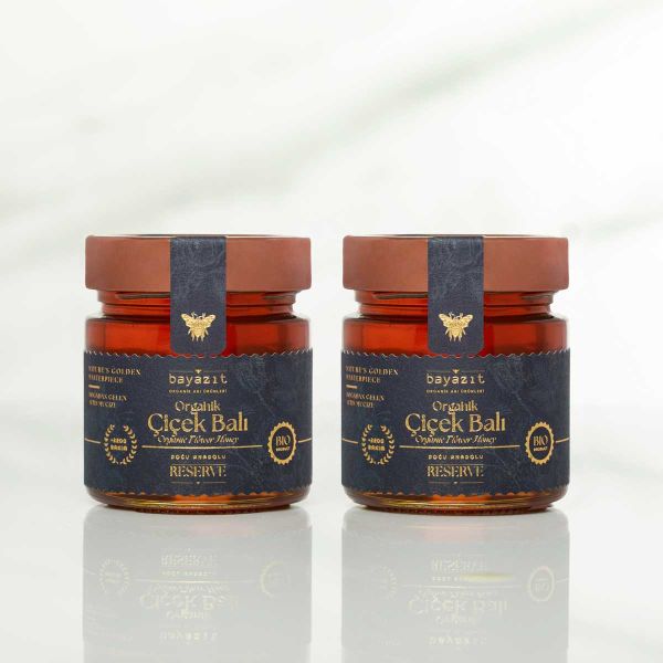 Organik Çiçek Balı Doğu Anadolu 300 gr 2'li Set