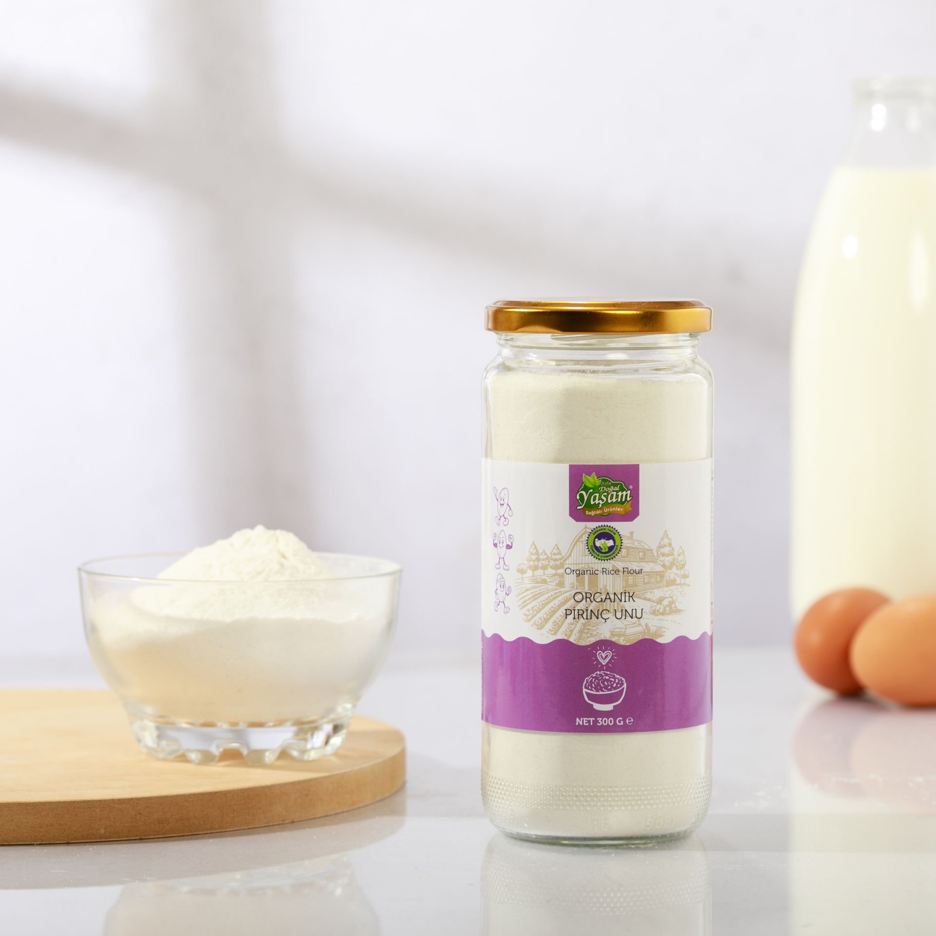 Organik Pirinç Unu 300 Gr