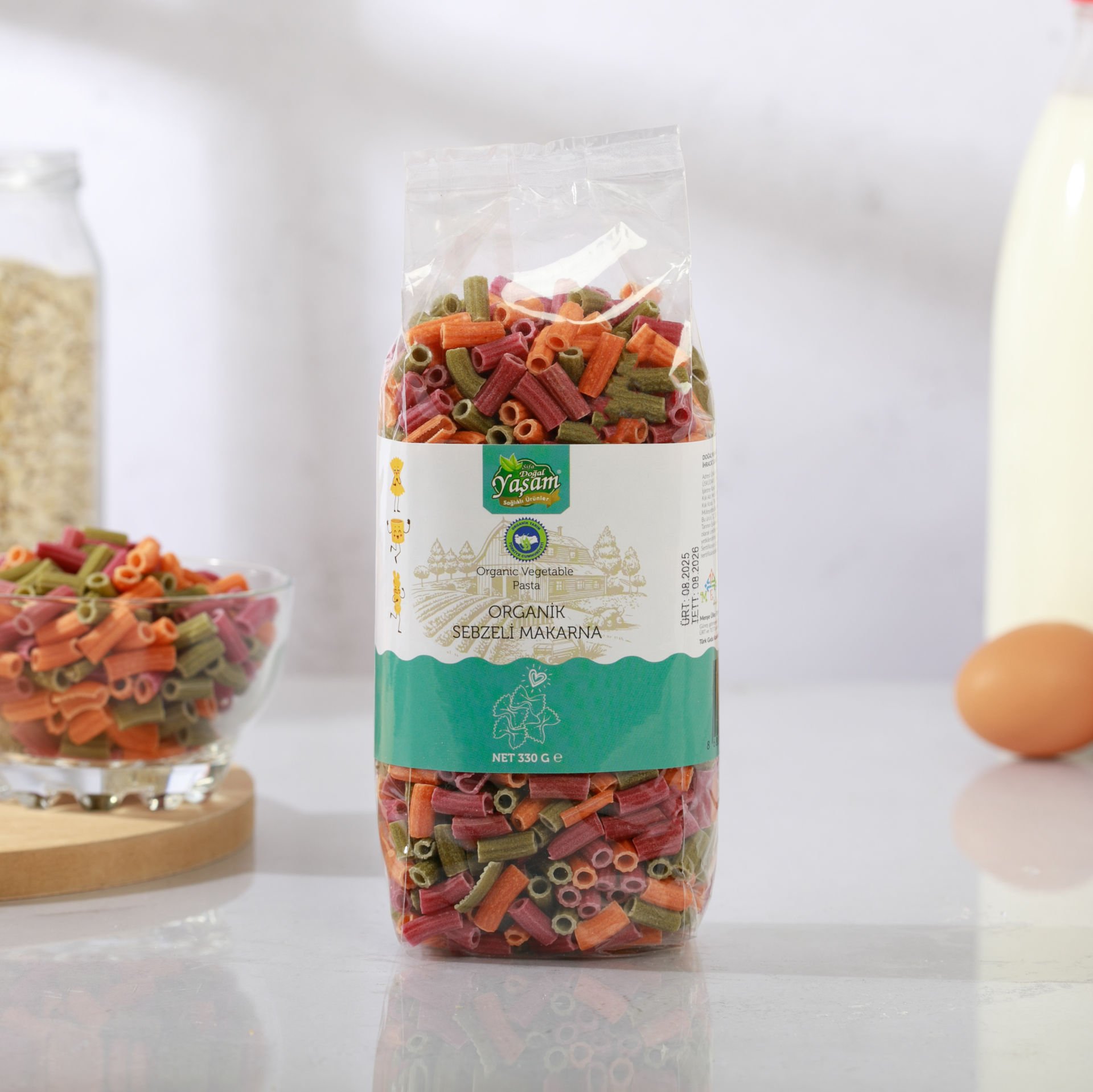 Organik +6 Ay Sebzeli Bebek Makarna (Tuzsuz)