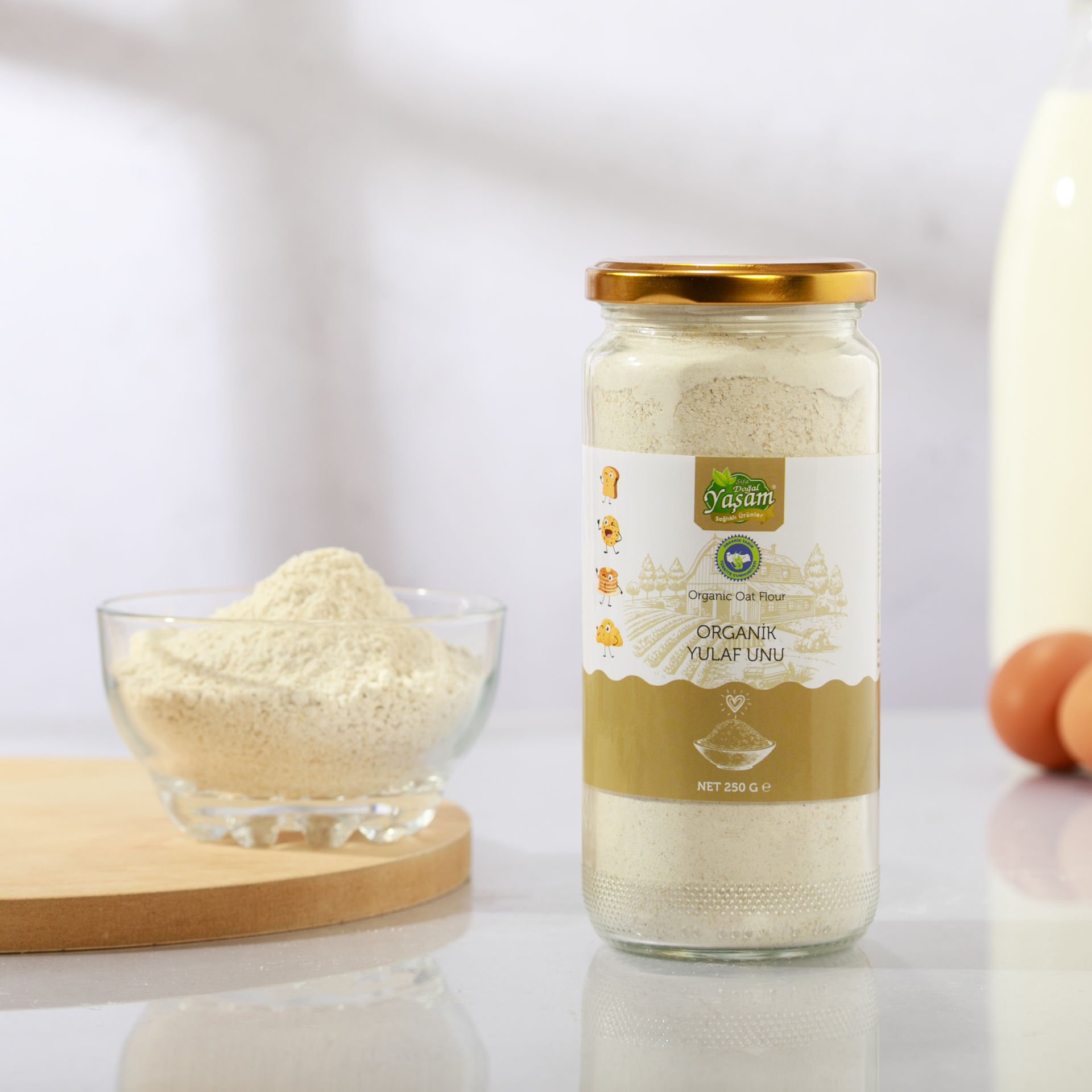 Organik Tam Yulaf Unu 250gr