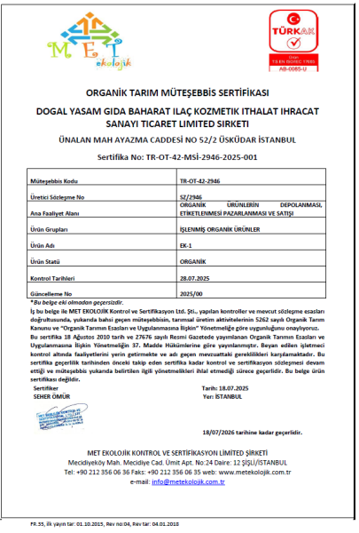 Organik Tahin 2'li Set